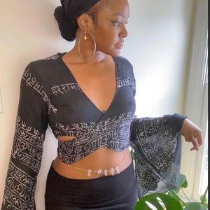 Black Hindu Sanskrit Top 100% COTTON🖤👚👕🧘🧘‍♀️🧘🏾‍♂️🕉️🇮🇳🙏🤲🌱🪷☮️